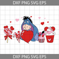 Bear Svg, Cartoon Svg, Valentine's Day Svg, Cricut File, Clipart, Svg, Png, Eps, Dxf