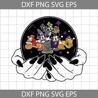 Crystal Ball Halloween Witches Svg, And Friends Halloween Svg, Cartoon Svg, Halloween Svg, Cricut File, Clipart, Svg, Png, Eps, Dxf