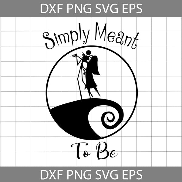 Meant To Be Svg, Love Svg, Cartoon Svg, Halloween Svg, Cricut File, Clipart, Svg, Png, Eps, Dxf