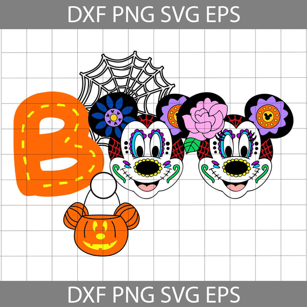 Boo Halloween Svg, Mouse Halloween Svg, Cartoon Svg, Halloween Svg, Cricut File, Clipart, Svg, Png, Eps, Dxf