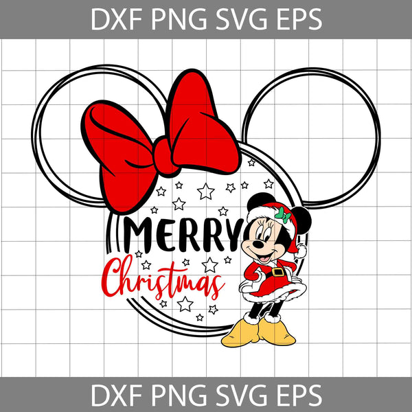 Merry Christmas Mosue Head Santa Claus Svg, Cartoon Svg, Merry Christmas Svg, Christmas Svg, Cricut File, Clipart, Svg, Png, Eps, Dxf