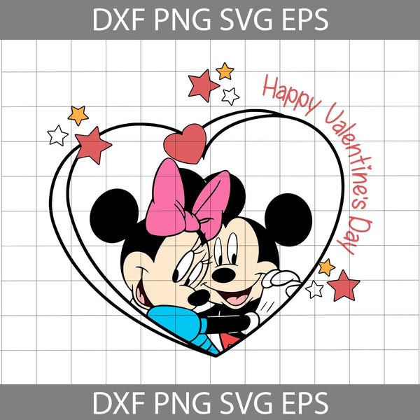 Happy Valentine Day Svg, Mouse Svg, Valentine’s Day Svg, Cartoon Svg, Cricut File, Clipart, Svg, Png, Eps, Dxf