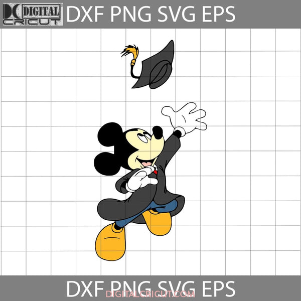 Mouse Graduation Svg Mikey Mouse School Svg Back To Cricut File Clipart Png Eps Dxf