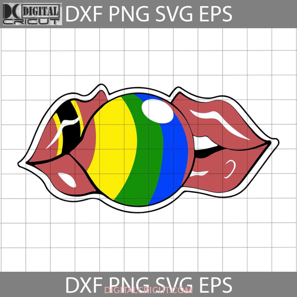 Pride Month Kissing Lollipops Svg Gay Lesbian Rainbow Flag Lgbt Cricut File Clipart Png Eps Dxf