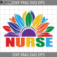 Pride Nurse Lgbt Svg Peace Sunflower Svg Cricut File Clipart Png Eps Dxf