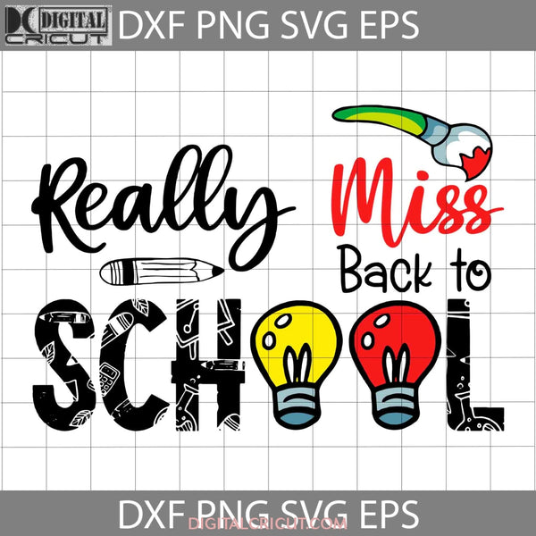 Really Miss Back To School Couple Light Bulb Svg Cricut File Clipart Png Eps Dxf