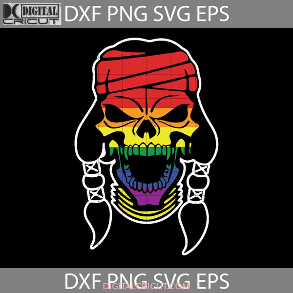 Skull Lgbt Pride Svg Cricut File Clipart Png Eps Dxf