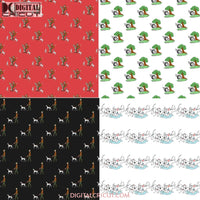 101 Dogs Seamless Pattern Digital Papers Scrapbook Paper Background Wallpaper 12*12Inches -300Dpi