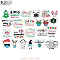 2020 Christmas Svg, Bundle, Christmas Svg, Quarantine Christmas 2020 Svg, Merry Christmas Svg, Cricut File, Clipart, Satan Svg, Png, Eps, Dxf1