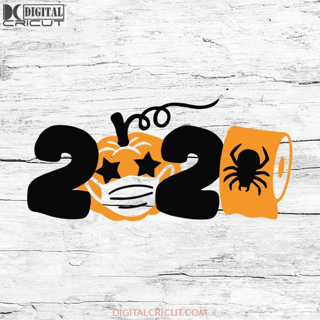 2020 Halloween Svg, Quarantine Halloween Svg, Carved Pumpkin Svg ...