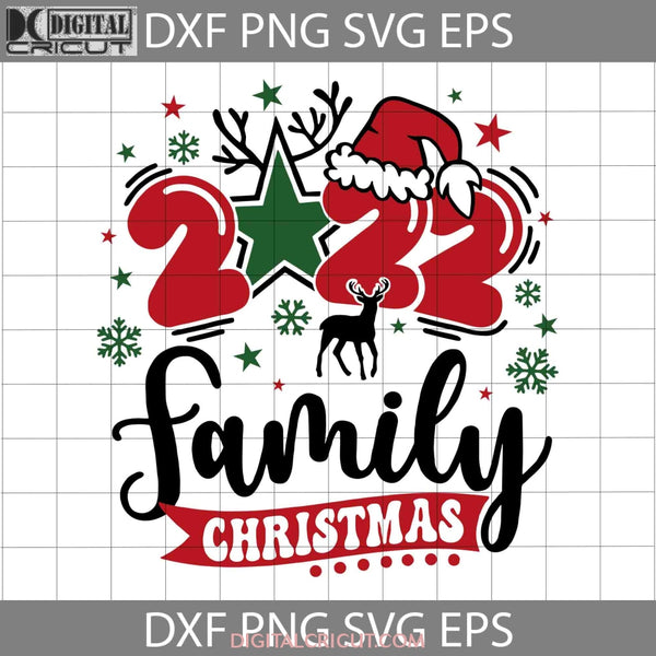 2022 Family Christmas Svg Merry Santa Hat Svg Cricut File Clipart Png Eps Dxf