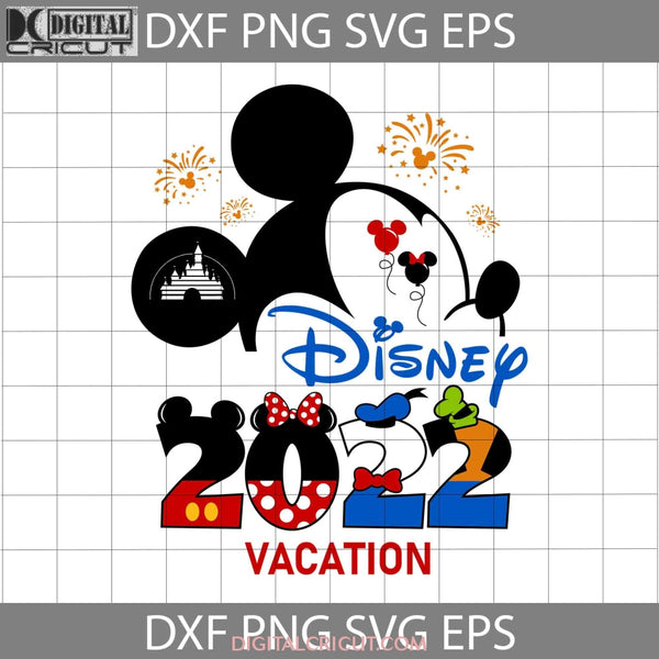 2022 Vacation Svg Mickey Mouse Family Cartoon Cricut File Clipart Png Eps Dxf