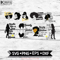 9X Bundle Pack Afro Woman Svg Black Girl Svg Sexy Diva Dope