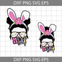 Mama Bunny Svg, Mini Bunny Svg, Rabbit Ears Svg, Easter's Day Svg, Cricut File, Clipart, Svg, Png, Eps, Dxf