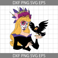 Aurora Halloween Svg, Halloween Princess Svg, Halloween Svg, Cricut File, Clipart, Svg, Png, Eps, Dxf