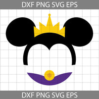 Evil Queen Ears Svg, Princess Svg, Evil Queen Svg, Cartoon Svg, Cricut File, Clipart, Svg, Png, Eps, Dxf