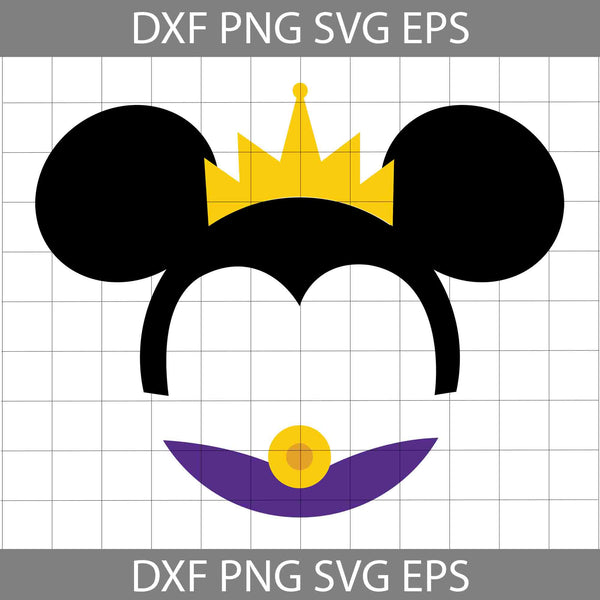 Evil Queen Ears Svg, Princess Svg, Evil Queen Svg, Cartoon Svg, Cricut File, Clipart, Svg, Png, Eps, Dxf