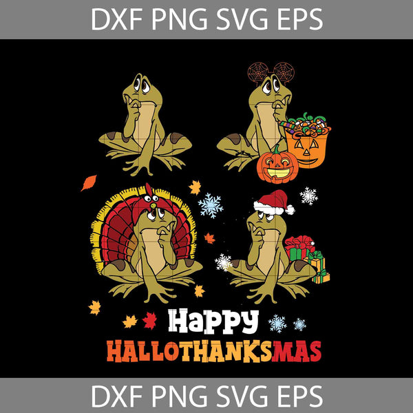 Happy Hallothanksmas Svg, Thanksgiving svg, Christmas svg, Cricut File, Clipart, Svg, Png, Eps, Dxf