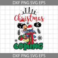 Christmas Is Coming Svg, Christmas Biker Svg, Christmas Svg, Gift svg, Cricut File, Clipart, Svg, Png, Eps, Dxf