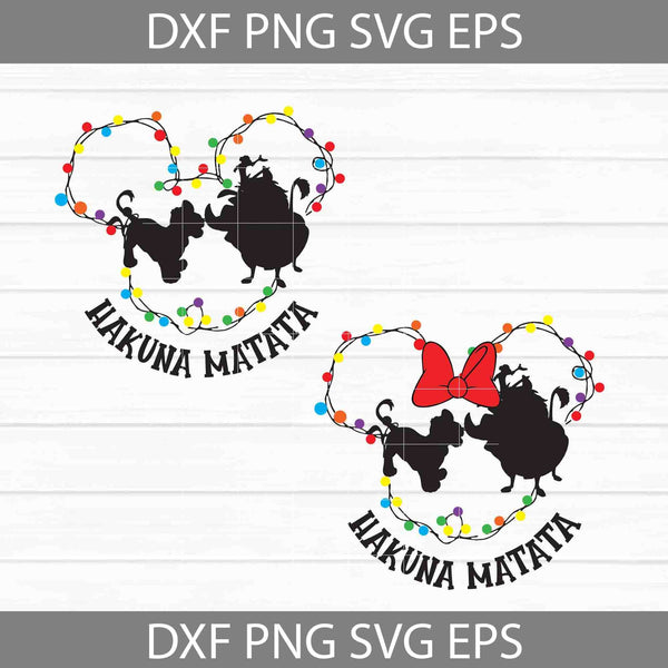 Hakuna Matata Christmas SVG, Bundle, Christmas Svg, Cricut File, Clipart, Svg, Png, Eps, Dxf