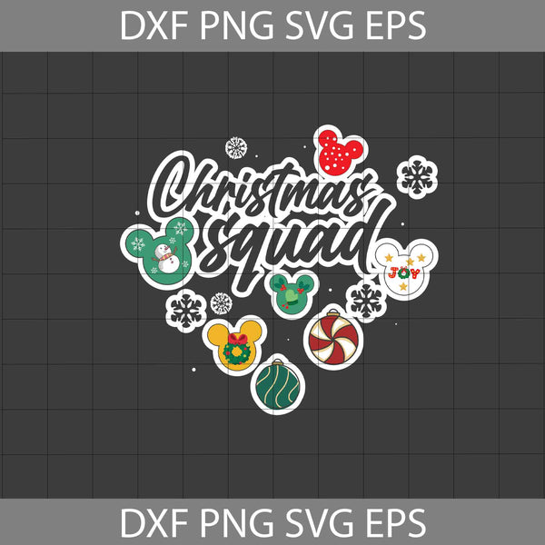 Christmas Squad SVg, Cartoon Svg, Christmas Svg, Gift Svg, Cricut File, Clipart, Svg, Png, Eps, Dxf