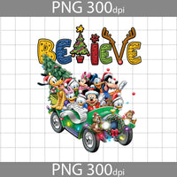 Believe Png, Christmas Tree Png, Christmas Png, Gift Png, Png Digital Images 300dpi