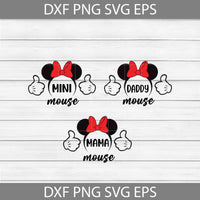 Daddy Mouse Svg, Mama Mouse Svg, Mini svg, Minnie Head Svg, Bundle, Family Svg, Cricut File, Clipart, Svg, Png, Eps, Dxf