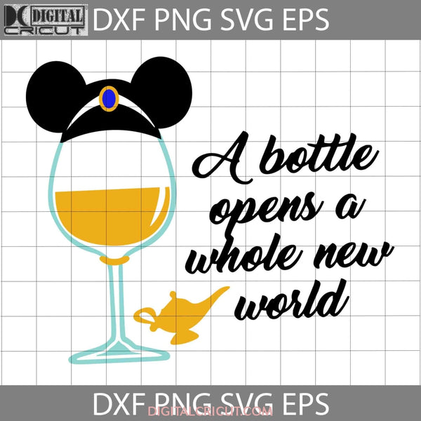 A Bottle Open Whole New World Svg Aladdin Svg Cartoon Cricut File Clipart Png Eps Dxf