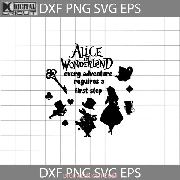 Alice In Wonderland Svg Alices Adventures Cartoon Cricut File Clipart Png Eps Dxf