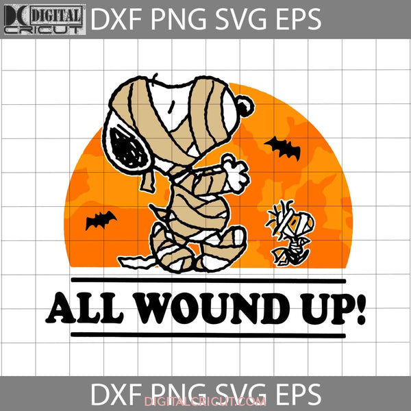 All Wound Up Svg Snoopy Horror Movie Halloween Gift Svg Funny Cuties Svg Cricut File Clipart Png Eps