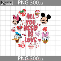 All You Need Is Love Png Heart Valentines Day Gift Digital Images 300Dpi