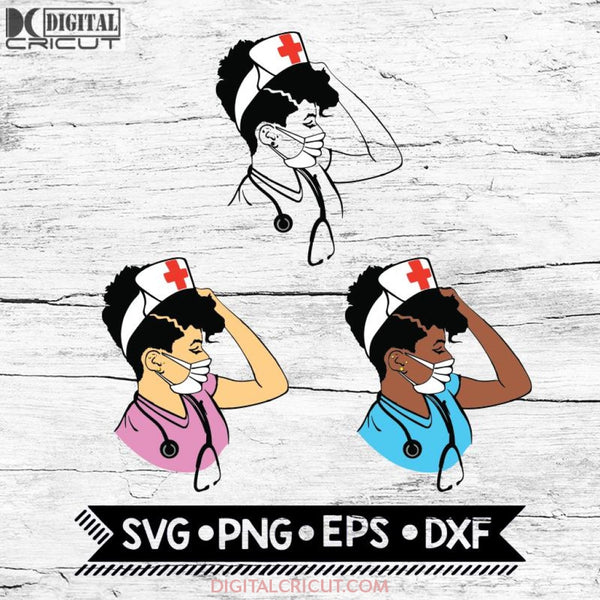 Amazing Doctor Svg Hospital Nurse Stethoscope Black Woman Paramedic Afro Woman