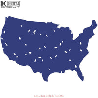 American Svg Map Svg 4Th Of July Cricut File Png Eps Dxf