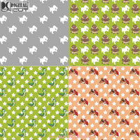 Animals Seamless Pattern Digital Papers Scrapbook Paper Background Wallpaper 12*12Inches -300Dpi