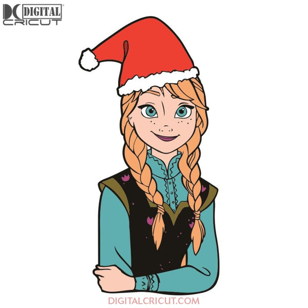 Anna Christmas Svg, Anna Svg, Frozen Svg, Disney Svg, Cricut File, Clipart, Christmas Svg