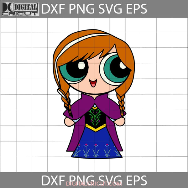 Anna Puff Costume Svg Powerpuff Girls Svg Cartoon Halloween Gift Cricut File Clipart Png Eps Dxf