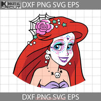 Ariel Sugar Skull Svg Halloween Svg Cricut File Clipart Png Eps Dxf