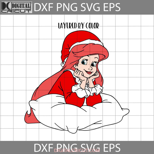 Ariel Svg Cartoon Christmas Gift Cricut File Clipart Png Eps Dxf