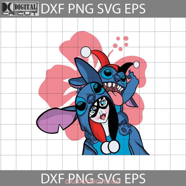 Stitch And Harley Quinn Costume Svg Cartoon Halloween Svg Gift Cricut File Clipart Svg Png Eps Dxf