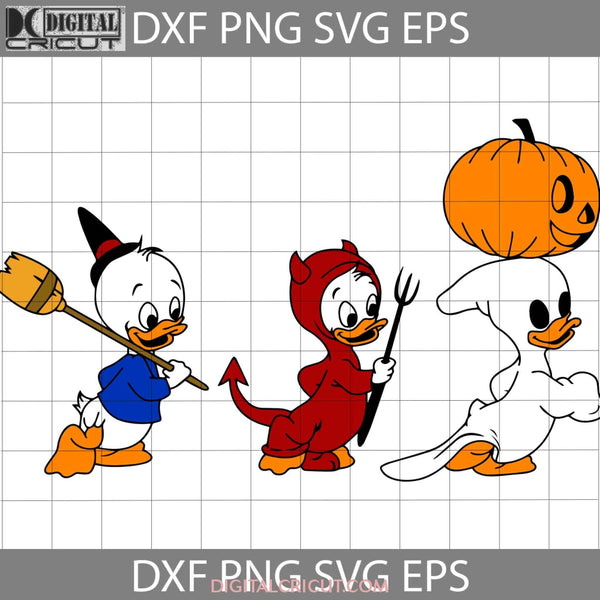 Baby Donald Devil Svg Duck Cuties Halloween Svg Gift Cricut File Clipart Png Eps Dxf