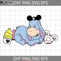 Baby Eeyore Svg With Balloon Cartoon Cricut File Clipart Png Eps Dxf