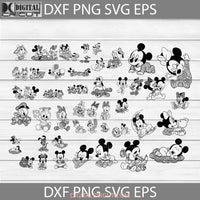 Baby Mickey And Minnie Mandala Svg Bundle Cartoon Cricut File Clipart Png Eps Dxf