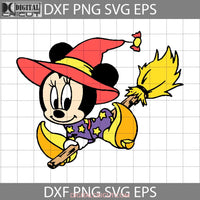 Baby Minnie Witch Svg Halloween Cricut File Clipart Png Eps Dxf