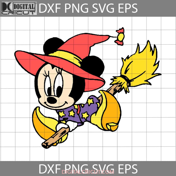 Baby Minnie Witch Svg Halloween Cricut File Clipart Png Eps Dxf