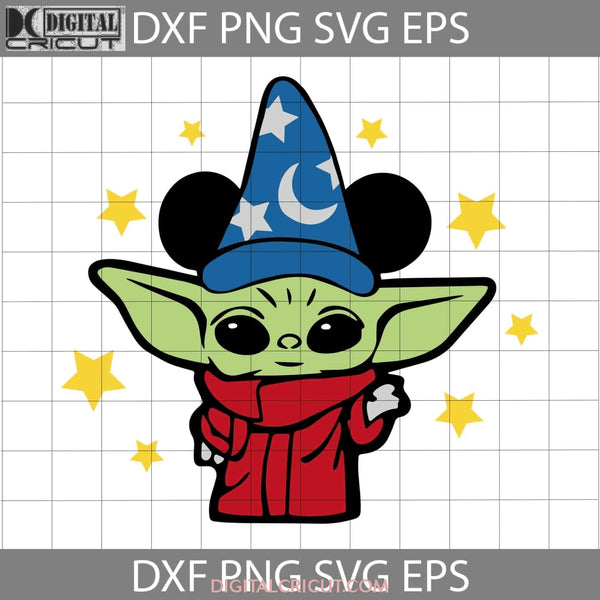 Baby Yoda Fantasia Svg Mickey Mouse Cartoon Cricut File Clipart Png Eps Dxf