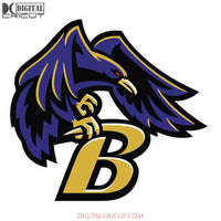 Baltimore Ravens logo Svg, Baltimore Ravens Svg, NFL Svg, Sport Svg, Football Svg, Cricut File, Clipart, Png, Eps, Dxf