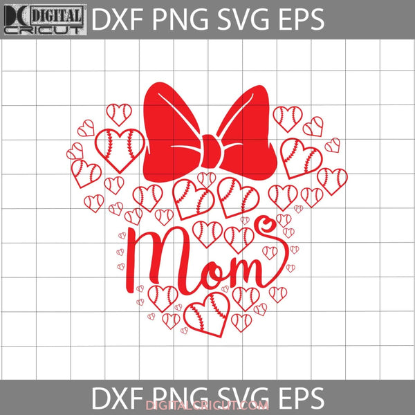 Baseball Mom Svg Mothers Day Cricut File Clipart Png Eps Dxf