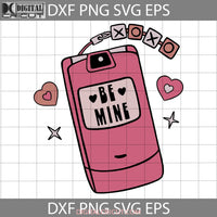 Be Mine Retro Svg Phone Love Xoxo Valentines Day Cricut File Clipart Png Eps Dxf