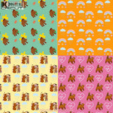 Funny Bear Seamless pattern, Digital Papers, Scrapbook Papers, Pattern ...
