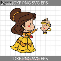 Beauty And The Beast Svg Little Princess Belle Cartoon Cricut File Clipart Png Eps Dxf